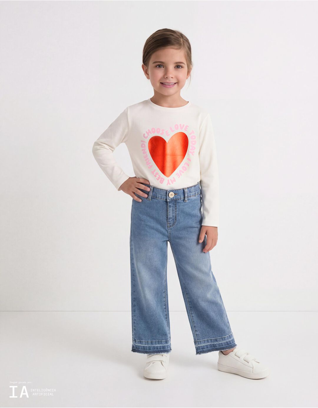 Cal&ccedil;as de Ganga 'Marine', Menina, Azul