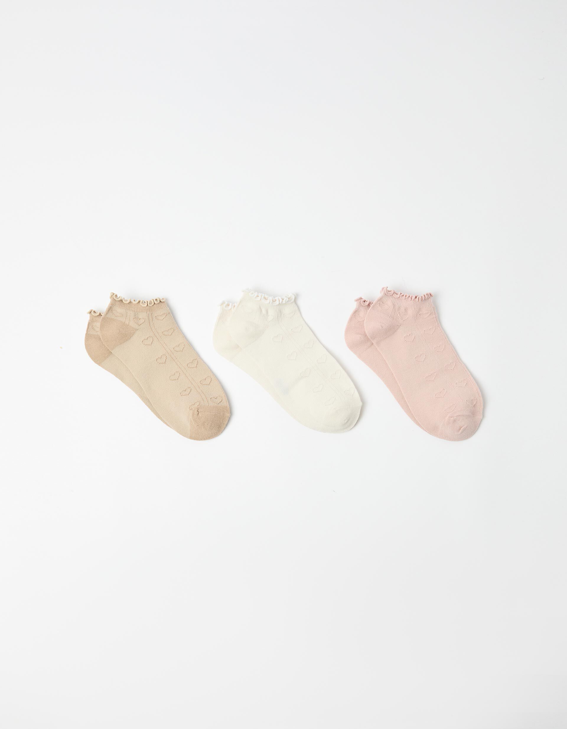 Comprar Online Pack 3 Pares De Meias Tornozelo, Mulher, Multicolor
