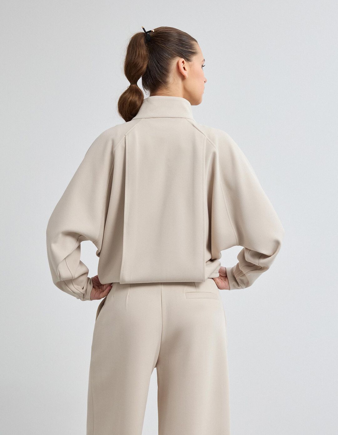 Casaco Piquet, Mulher, Bege