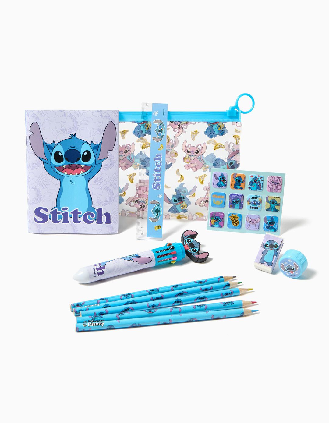 Kit Escolar 'Stitch', Menina, Multicor