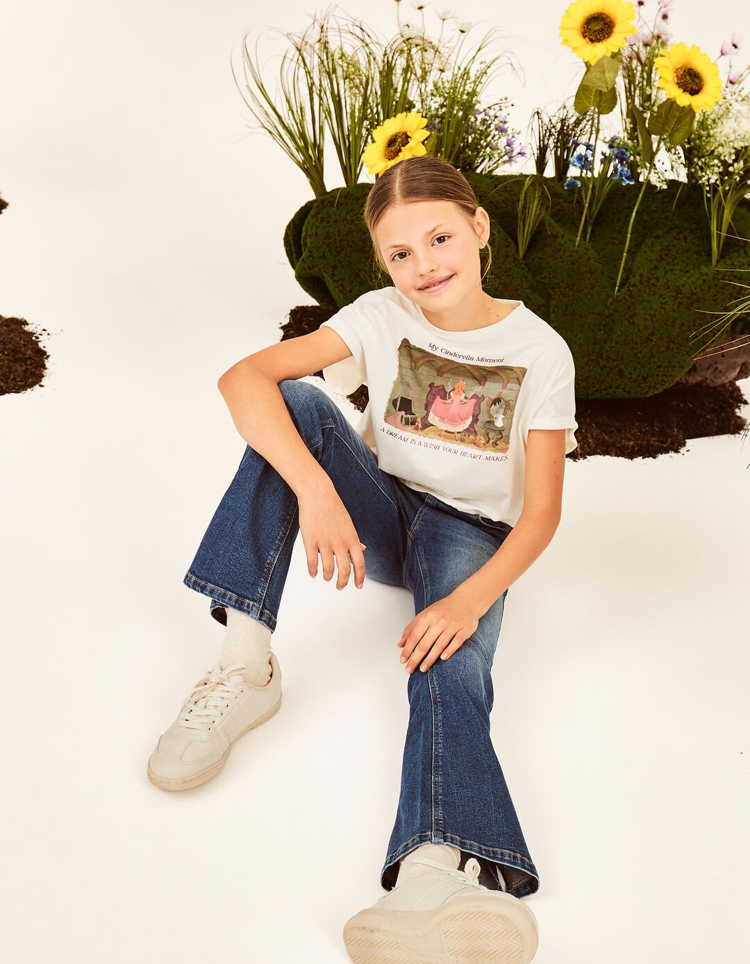 T-shirt 'Disney', Menina, Branco