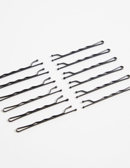 Comprar Online Pack 12 Ganchos de Cabelo, Mulher, Preto