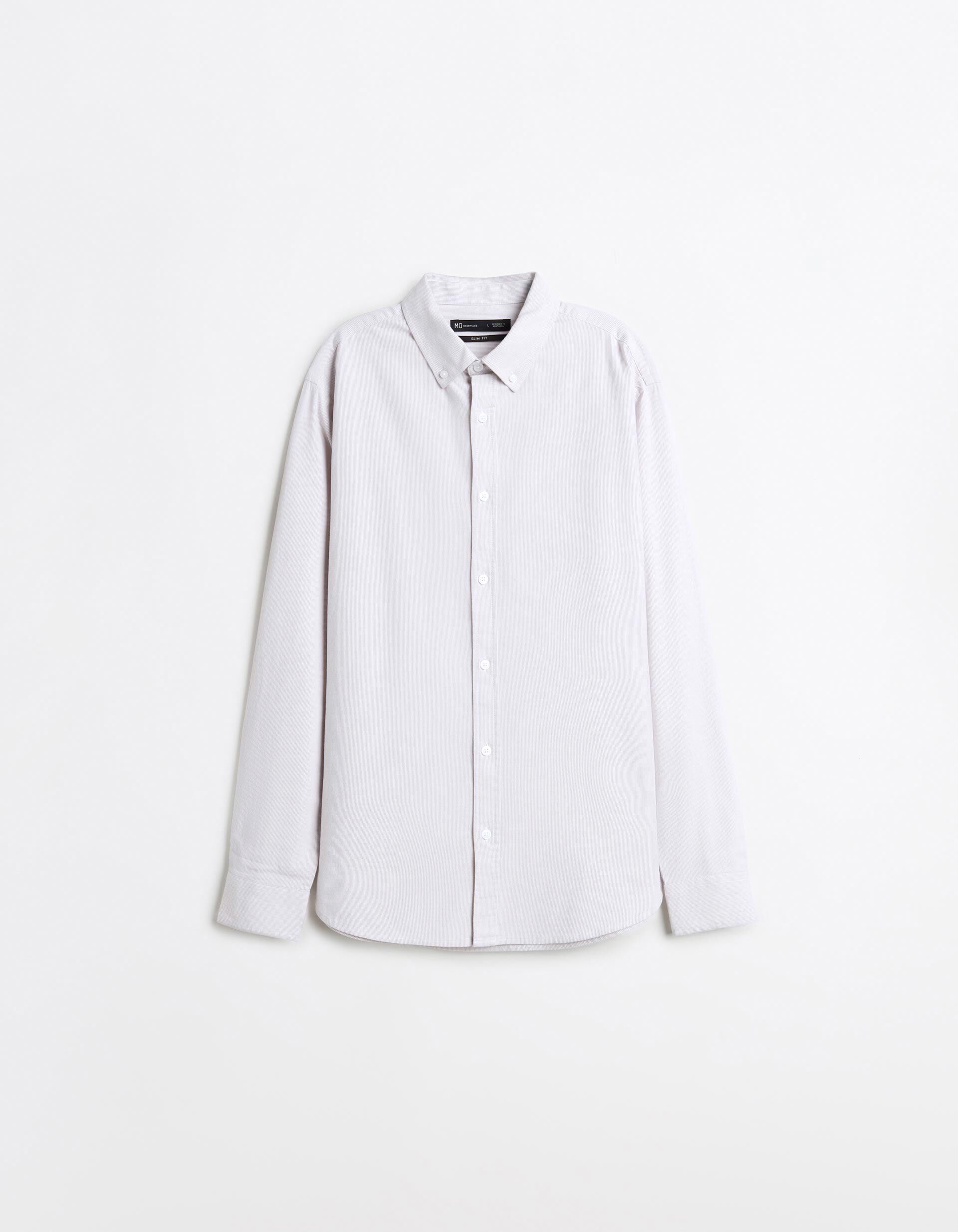 Comprar Online Camisa Oxford, Homem, Bege