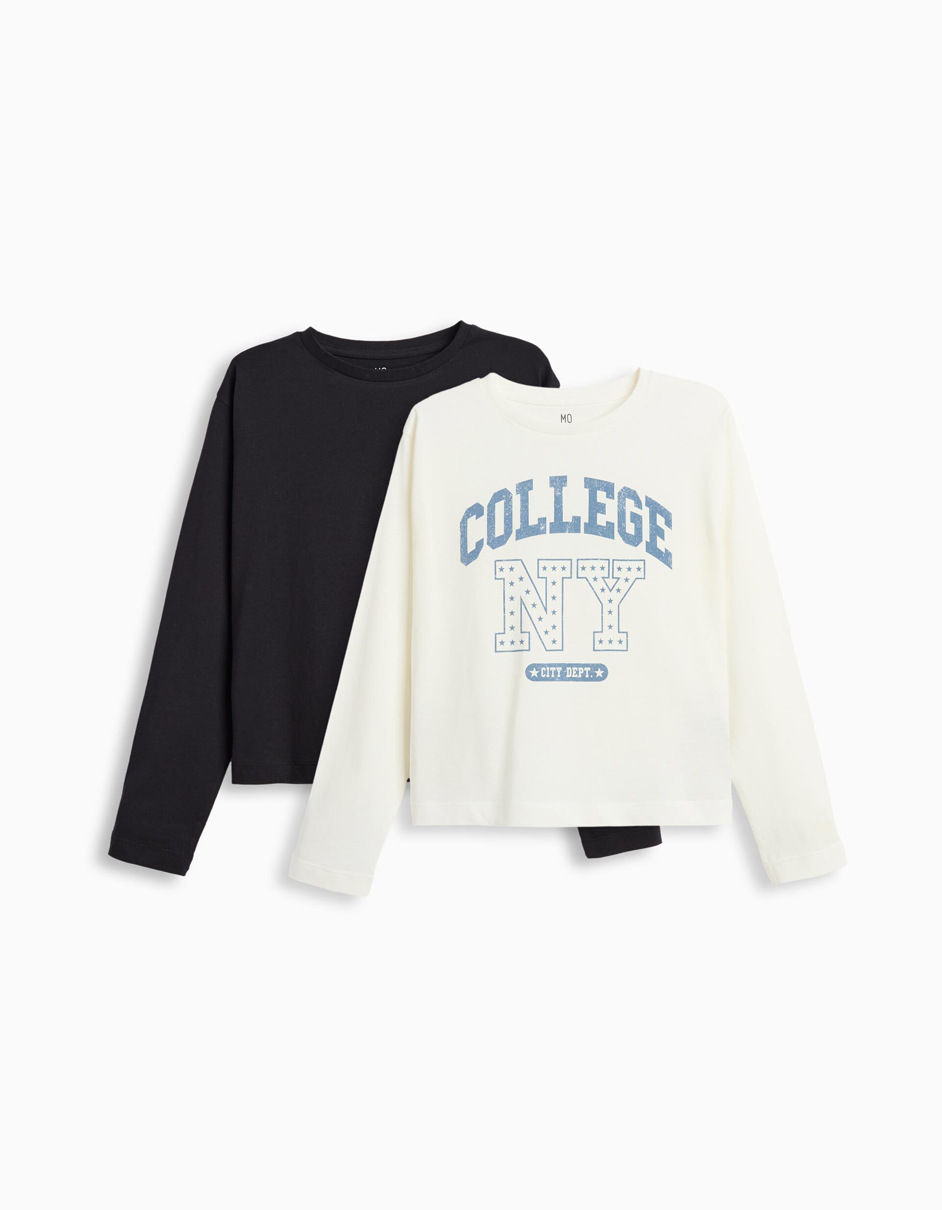 Comprar Online Pack 2 T-shirts, Menina, Branco