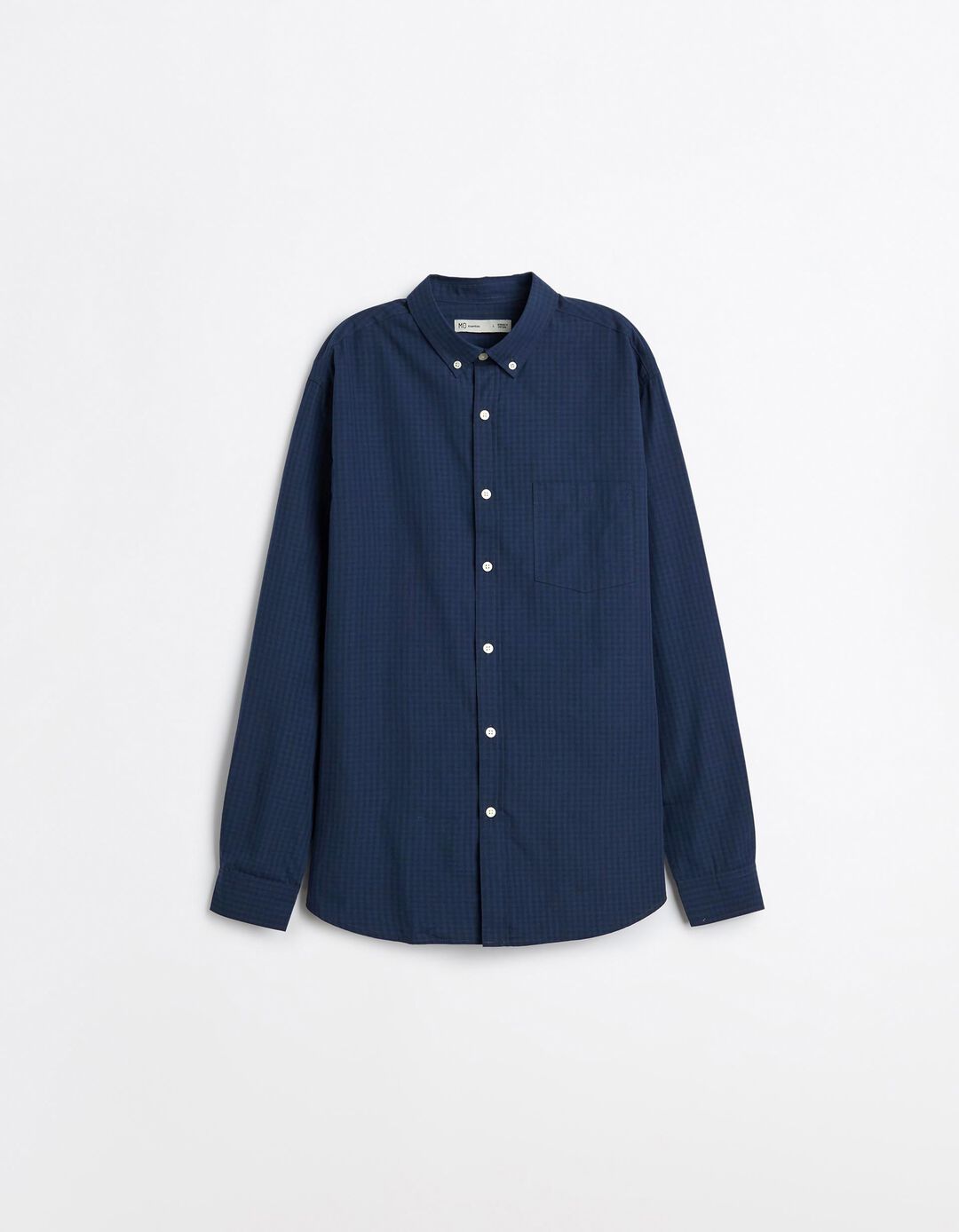 Camisa De Popelina, Homem, Azul Escuro