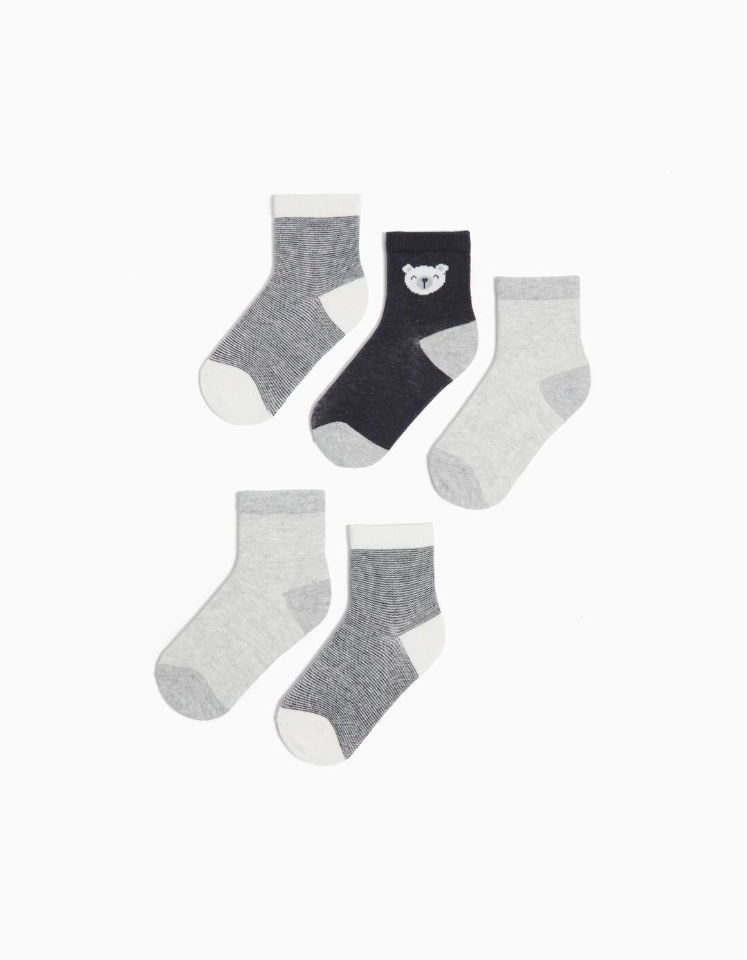 Pack 5 Pares de Meias, Menino, Multicor