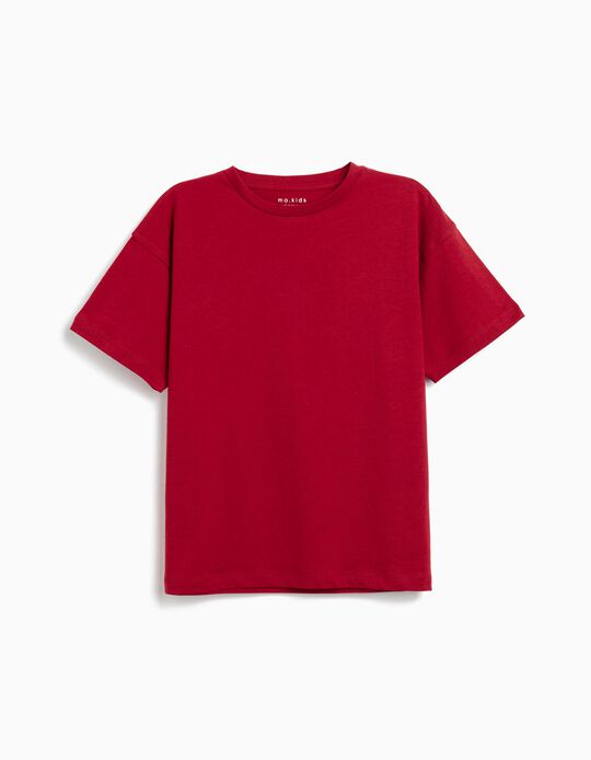 Comprar Online T-shirt, Menino, Vermelho Escuro