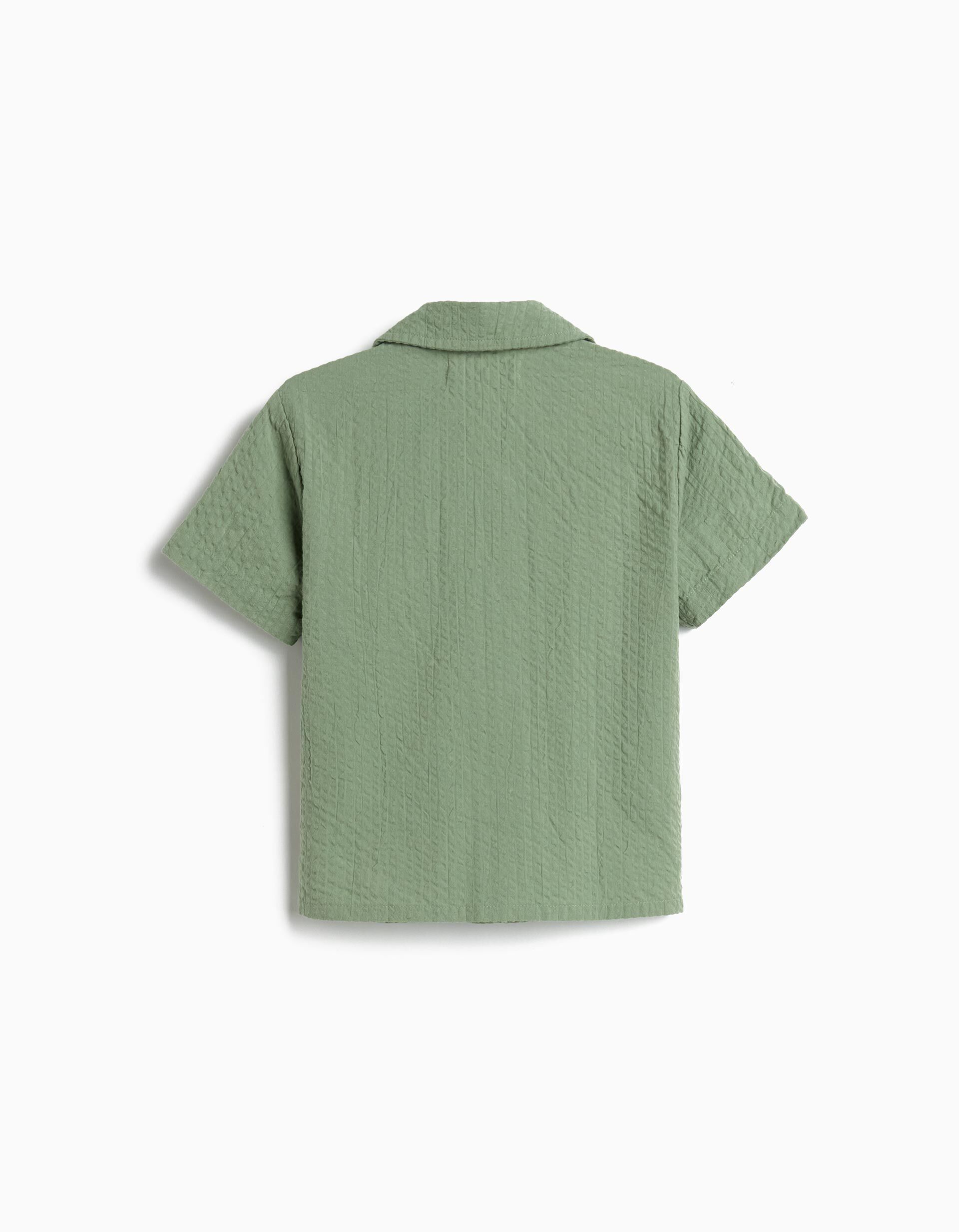 Comprar Online Camisa Texturada, Menino, Verde Escuro