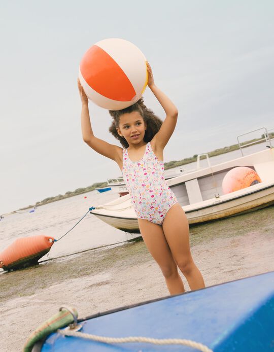 Comprar Online Fato de Banho Tropical, Menina, Branco