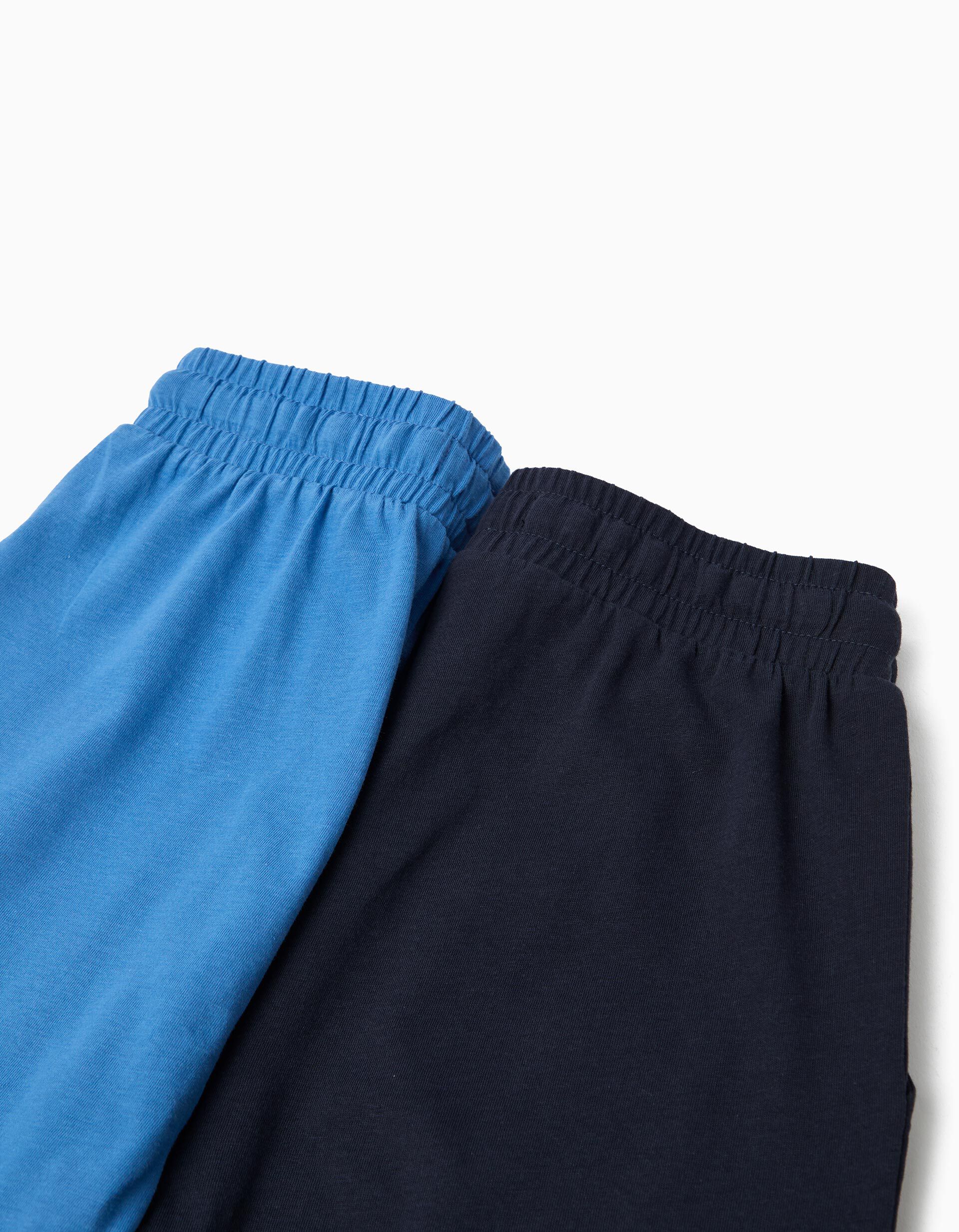 Comprar Online Pack 2 Cal&ccedil;&otilde;es Jersey, Menino, Azul