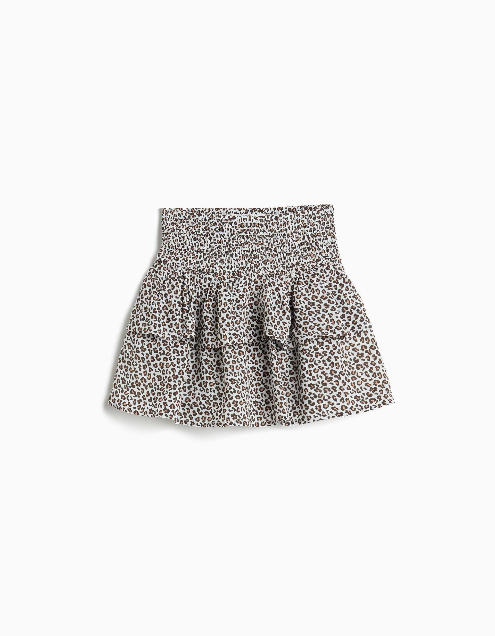 Comprar Online Saia com Folhos, Menina, Branco