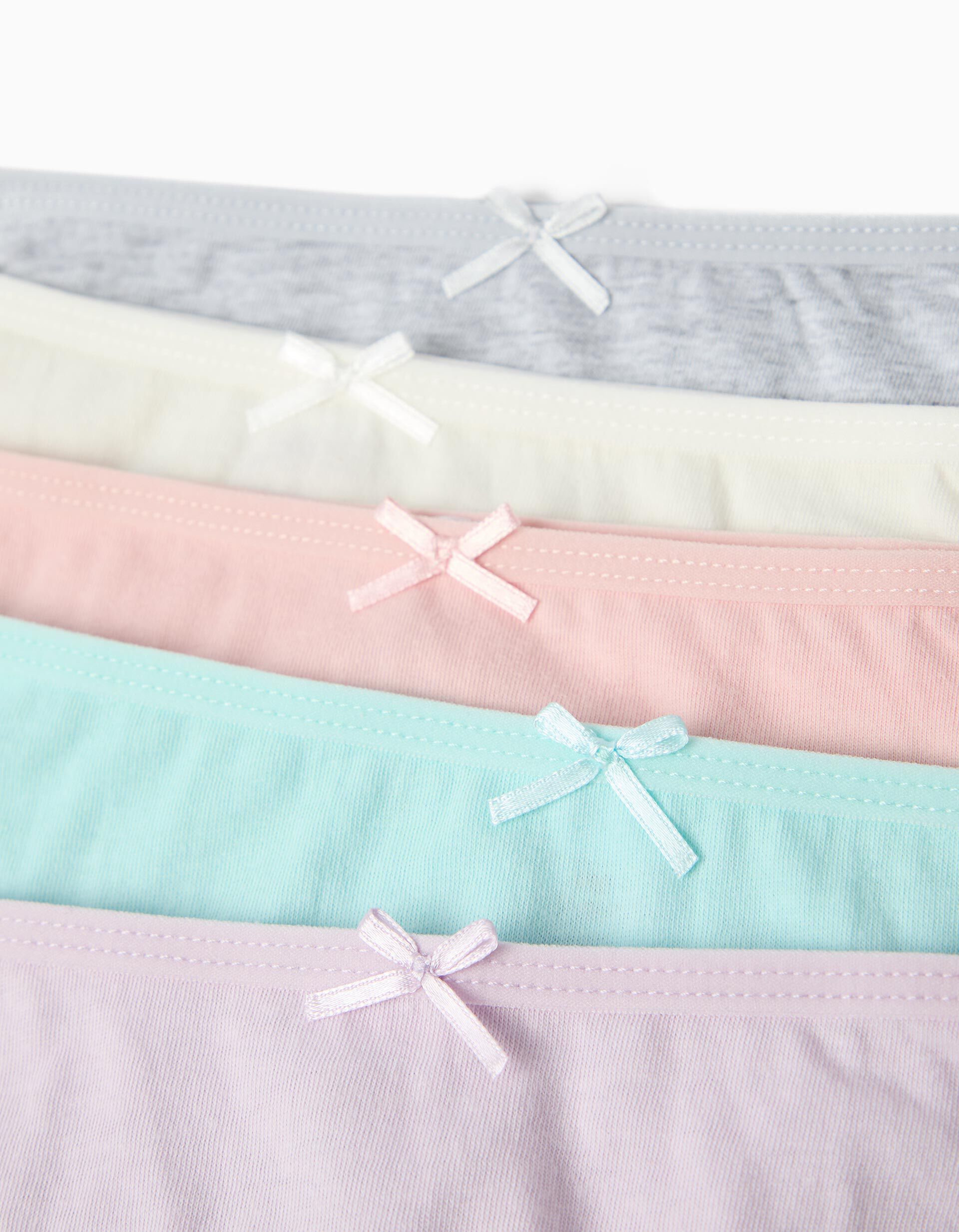 Comprar Online Pack 5 Cuecas Lisas, Menina, Multicolor