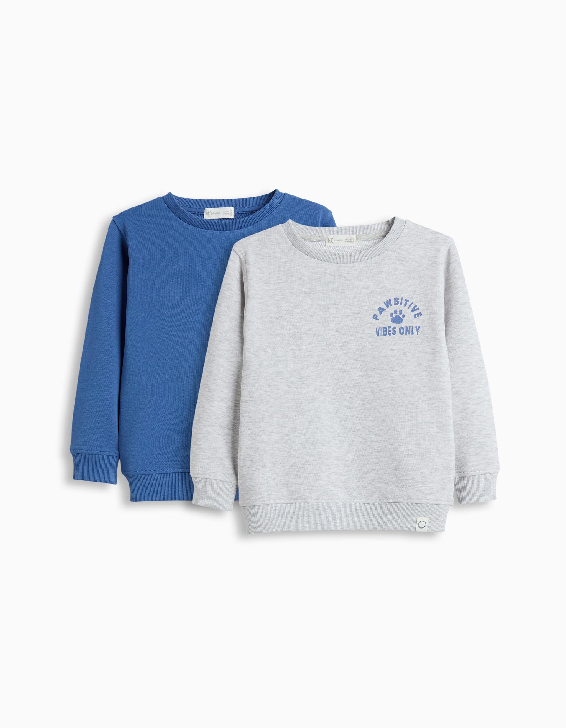 Comprar Online Pack 2 Sweatshirts De Felpa, Menino, Azul