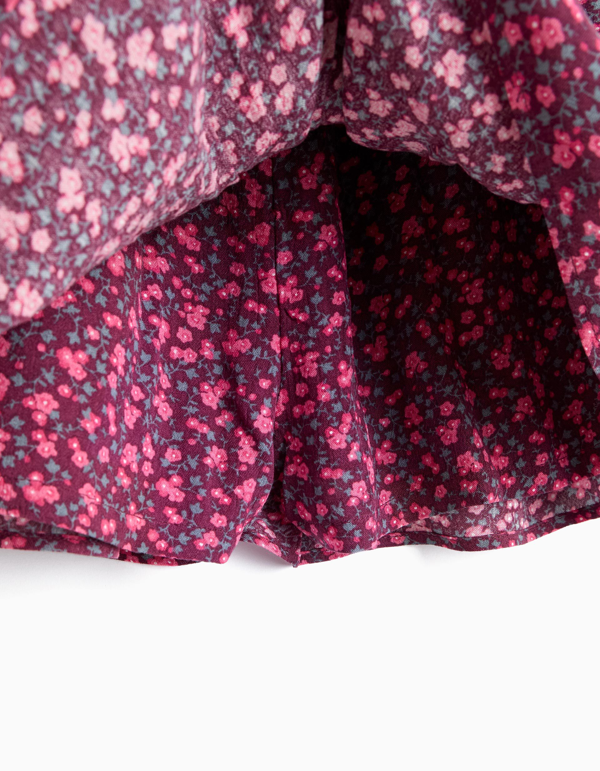 Comprar Online Saia-Cal&ccedil;&atilde;o Estampada, Menina, Rosa Escuro