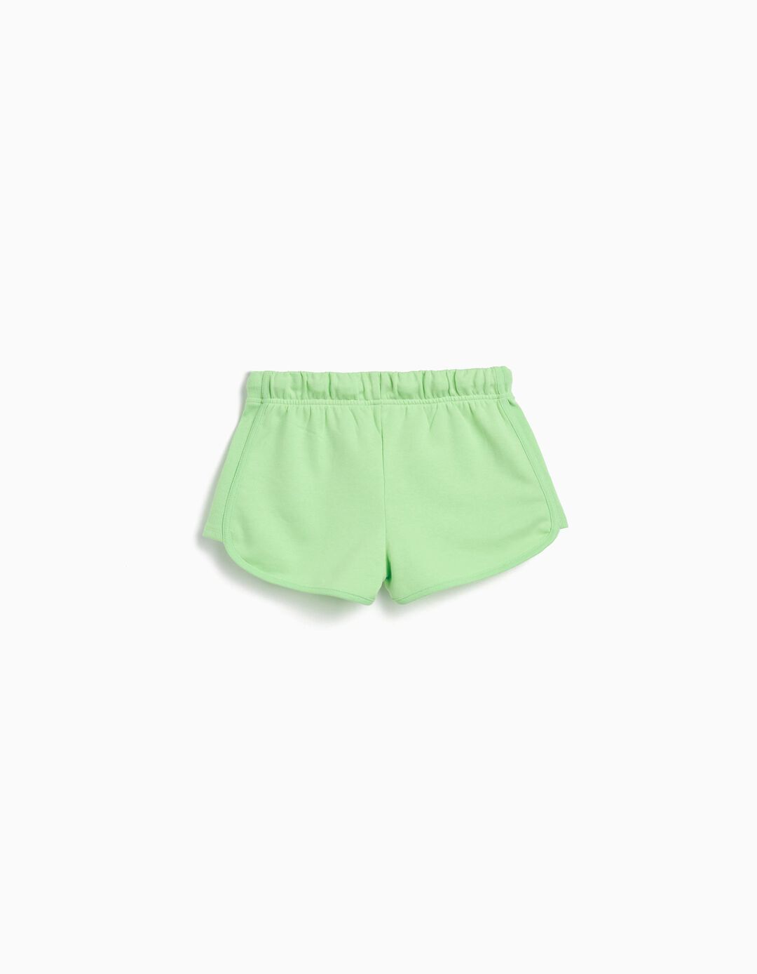 Calções Fleece, Menina, Verde Claro