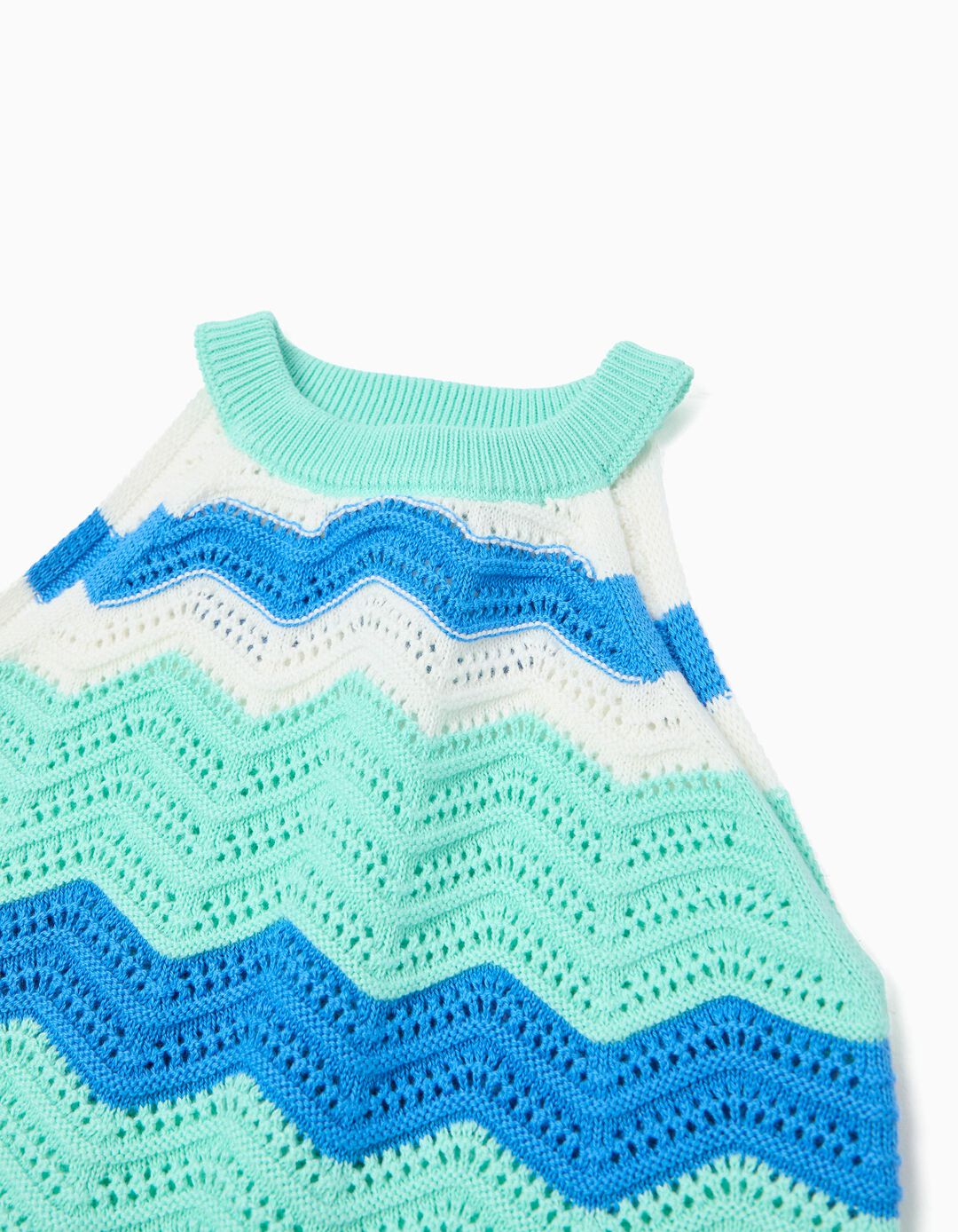 Top Crochet, Menina, Verde Claro