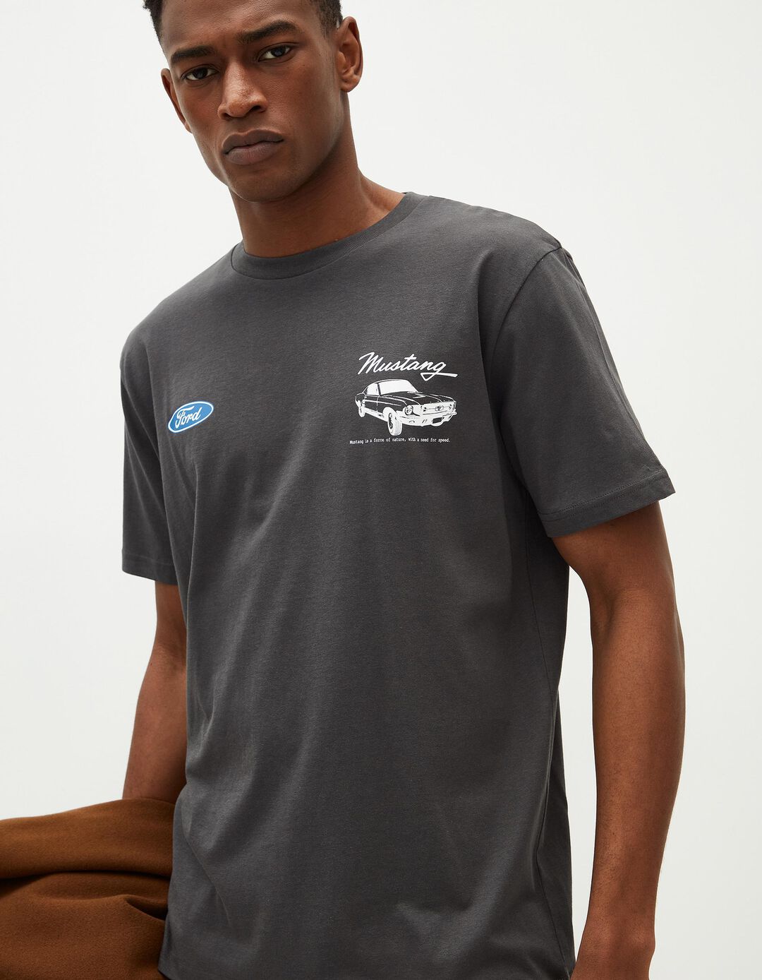 T-shirt 'Ford', Homem, Cinzento Escuro