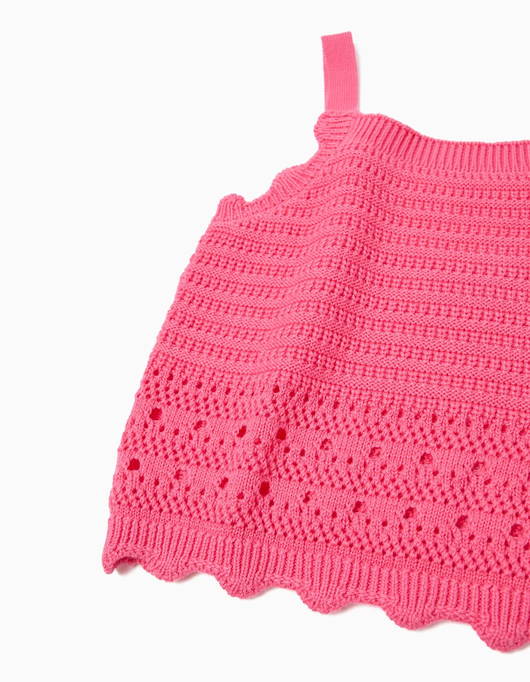 Top Crochet, Menina, Rosa
