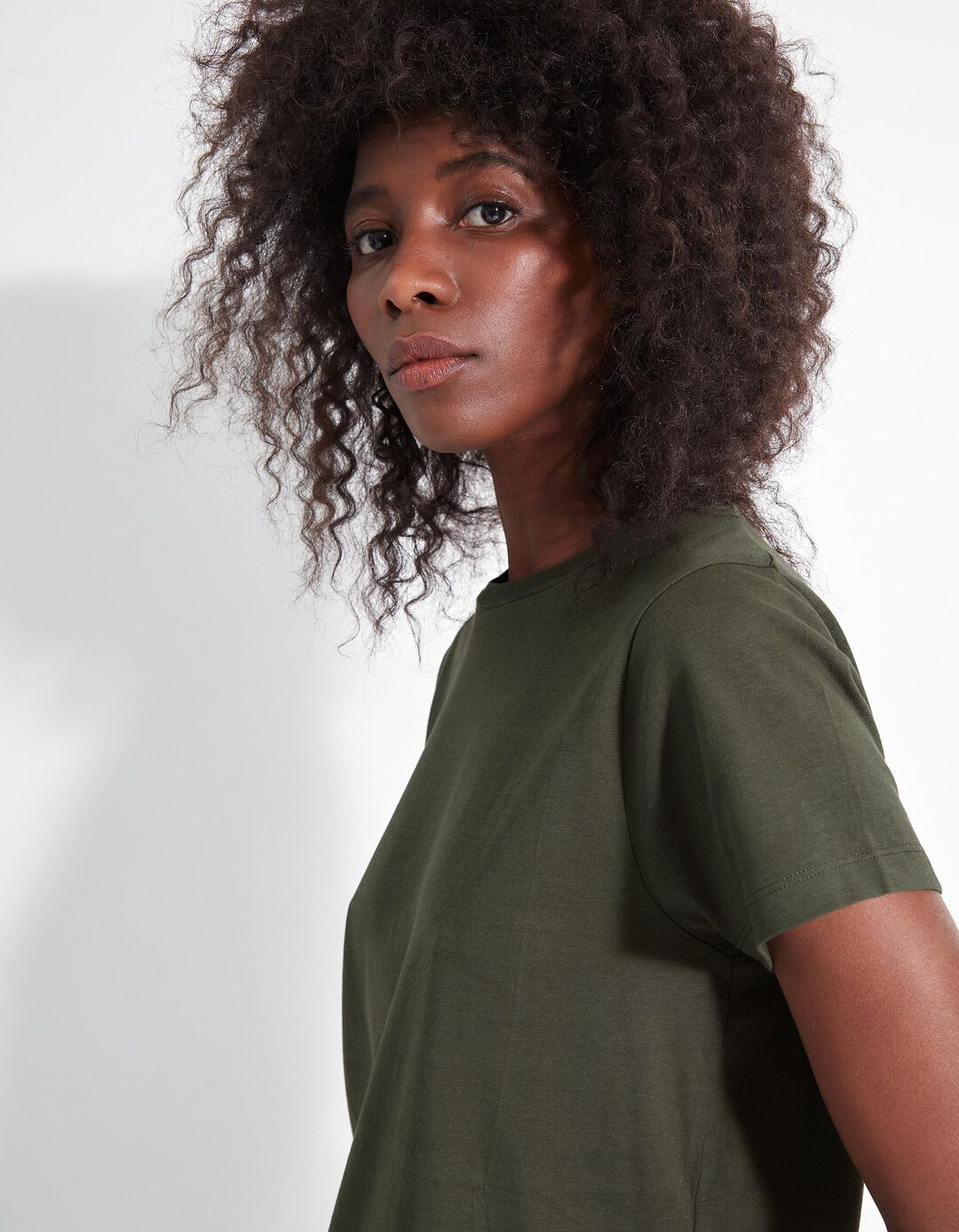 T-shirt, Mulher, Verde Escuro