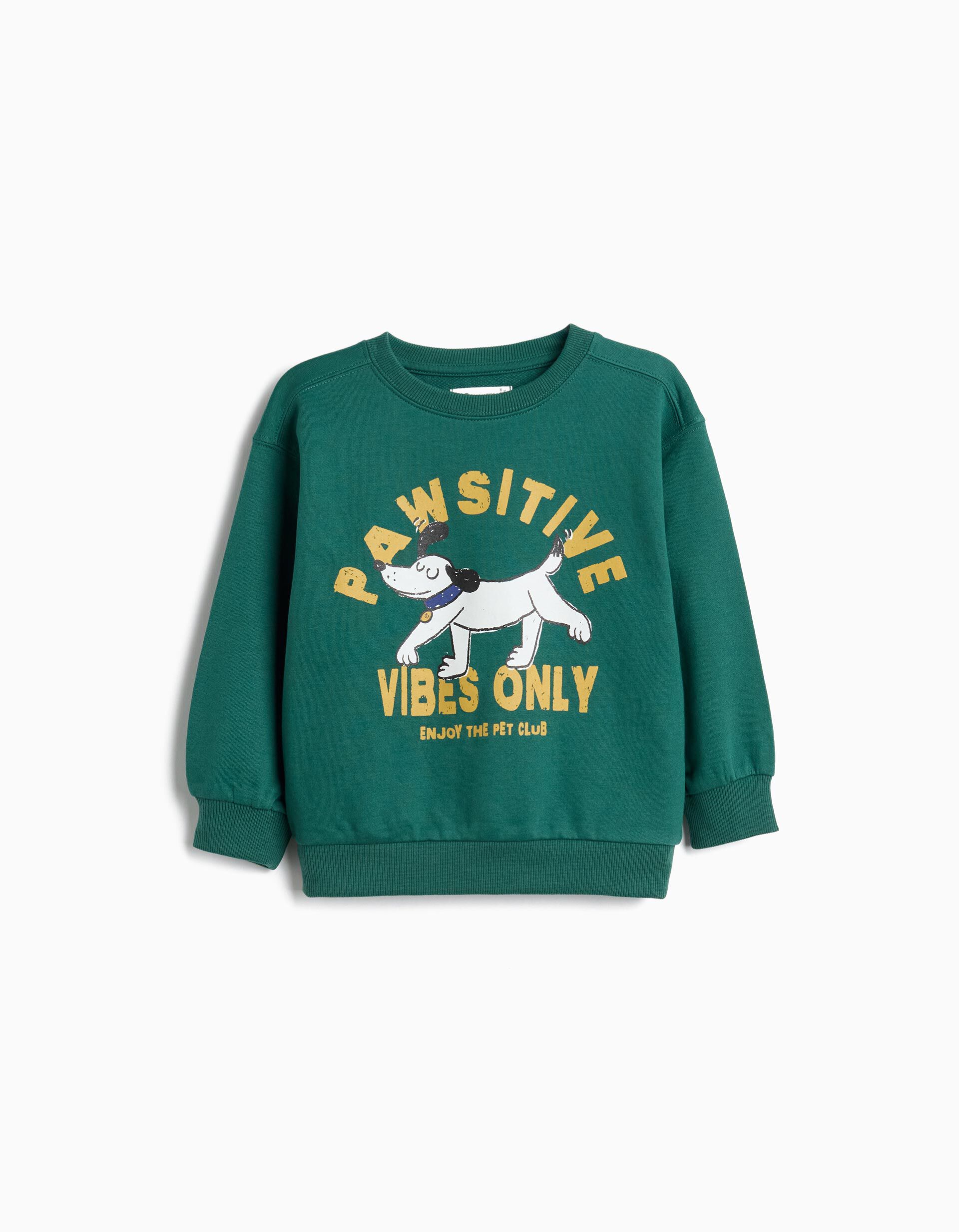 Comprar Online Sweatshirt De Felpa, Menino, Verde Escuro