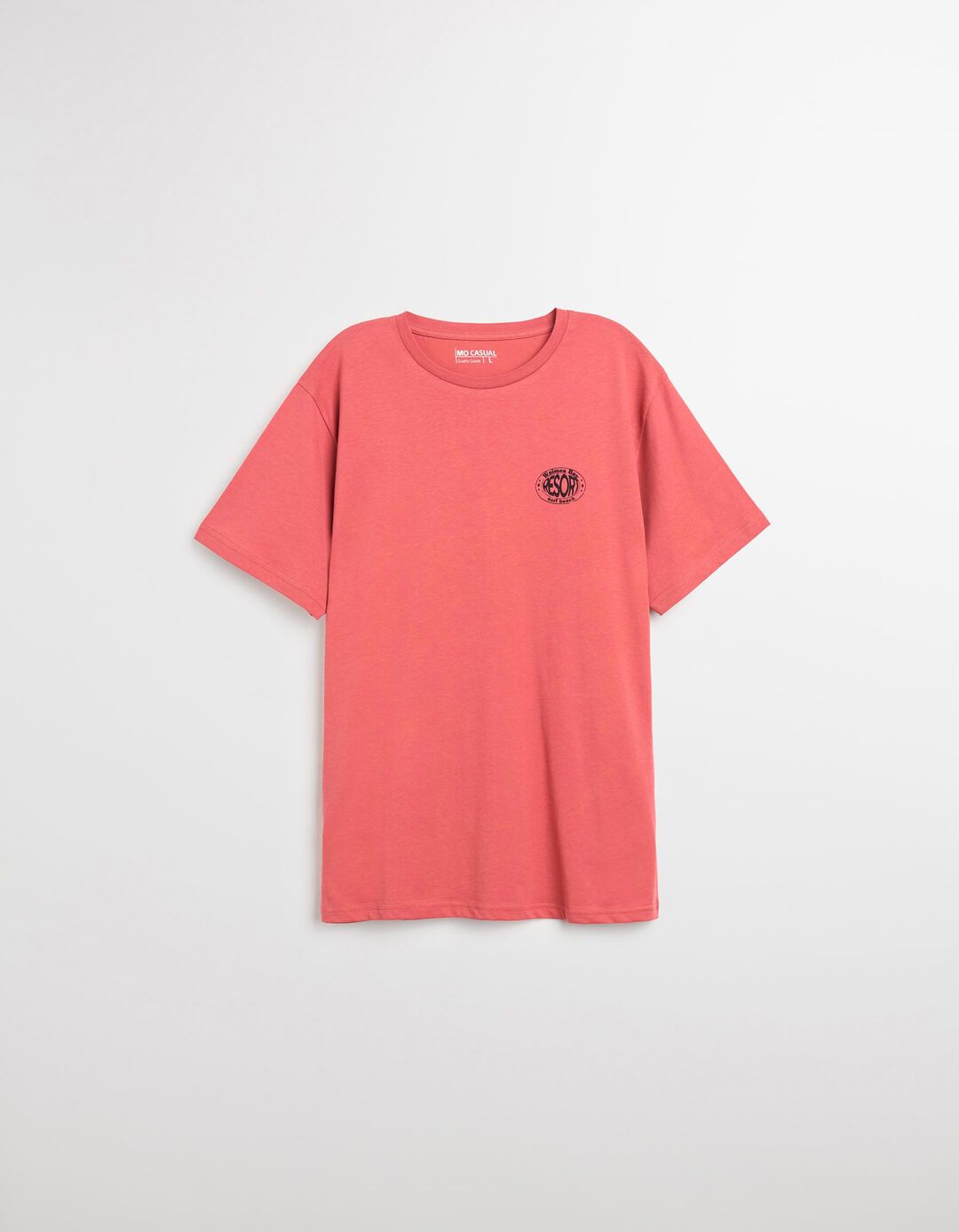 T-shirt Jersey Estampado, Homem, Vermelho Escuro 