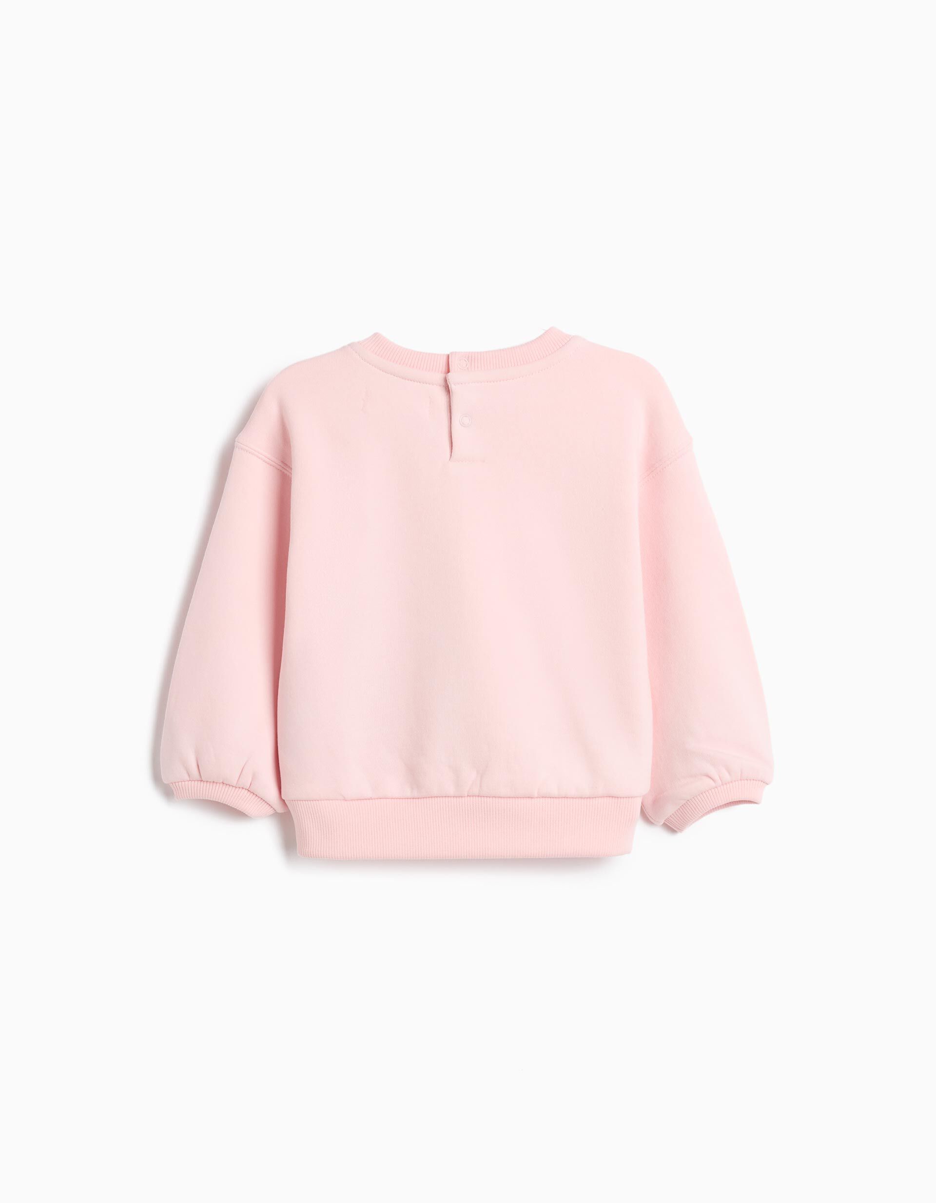 Comprar Online Sweatshirt De Felpa Estampada, Menina, Rosa Claro