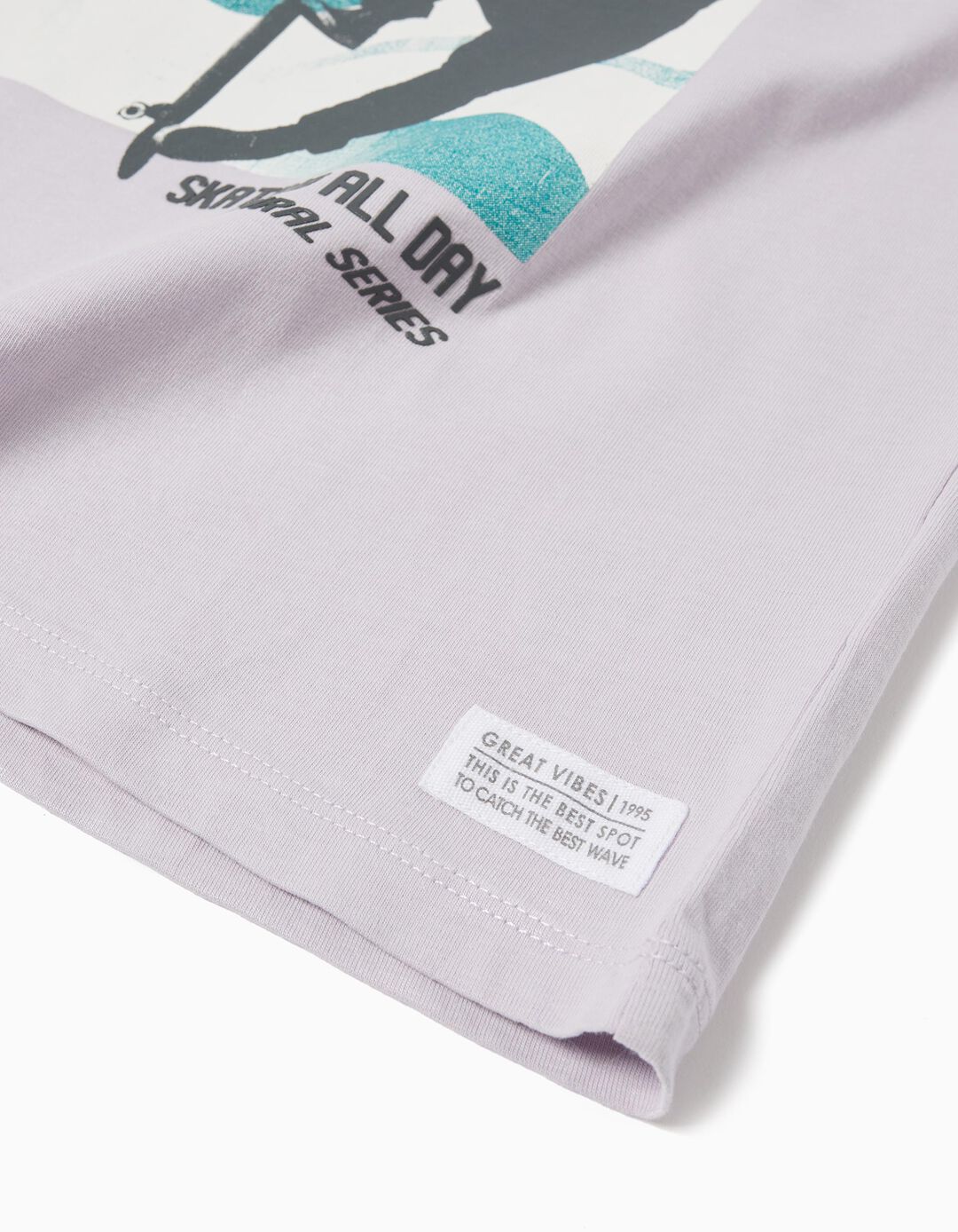 T-shirt Print, Menino, Roxo