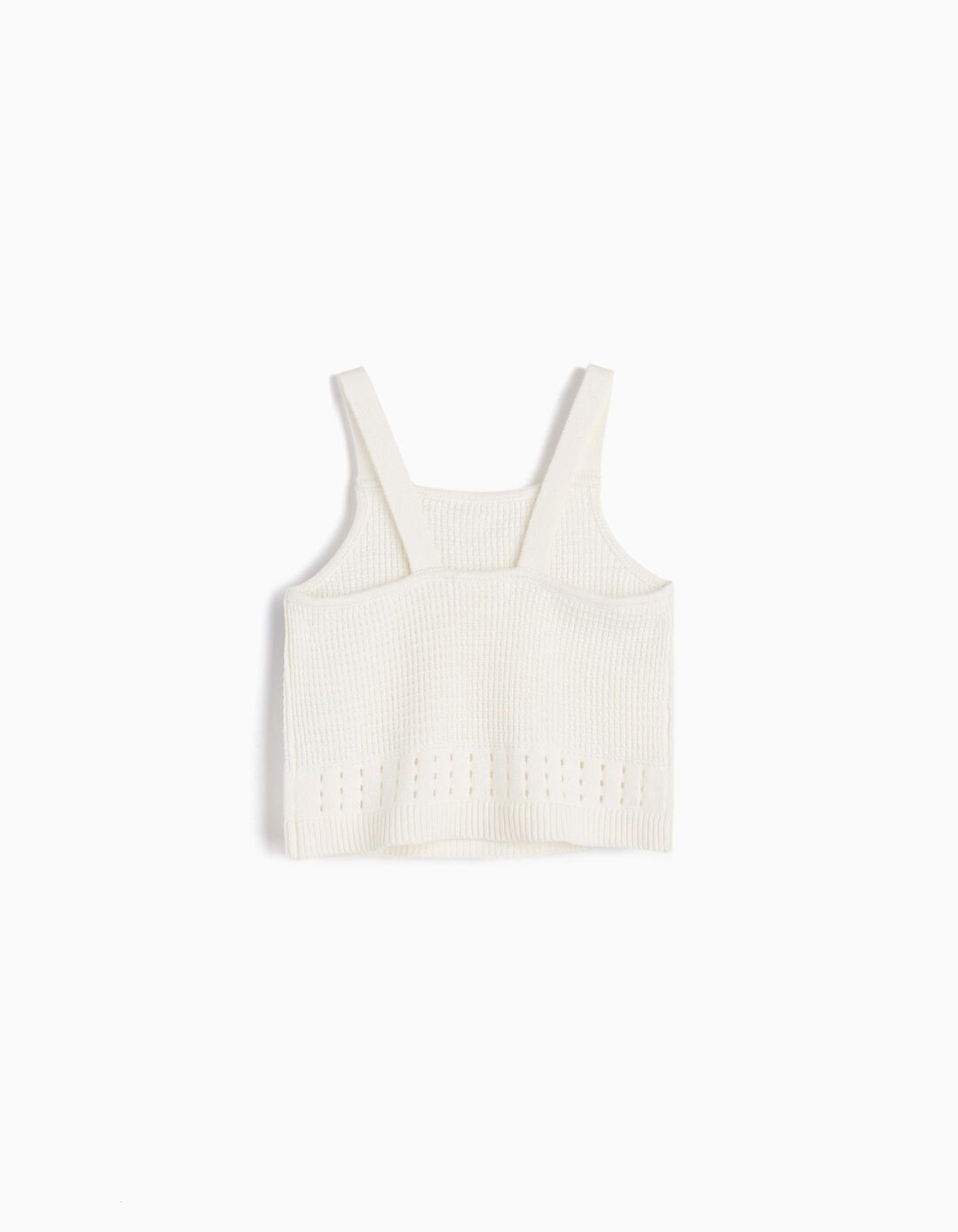 Top Crochet, Menina, Branco