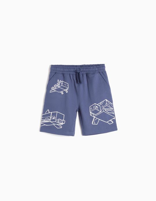 Comprar Online Calções 'Minecraft', Menino, Azul Escuro