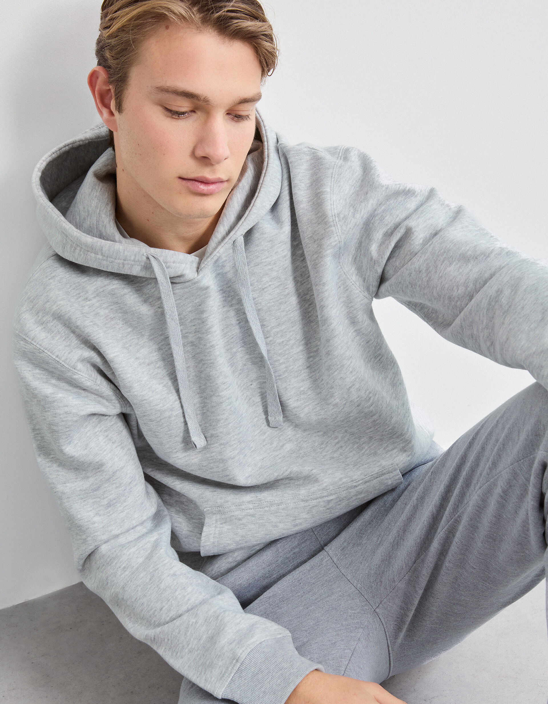Comprar Online Sweatshirt com Capuz, Homem, Cinzento Claro