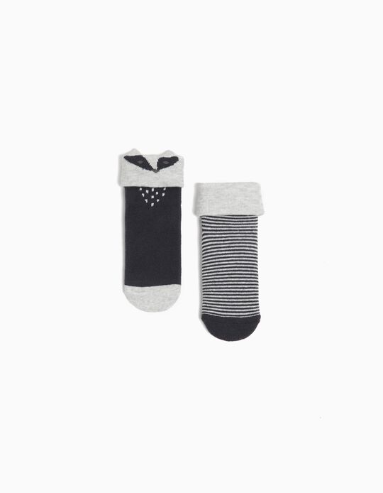 Comprar Online Pack 2 Pares de Meias Antiderrapantes, Bebé, Multicor