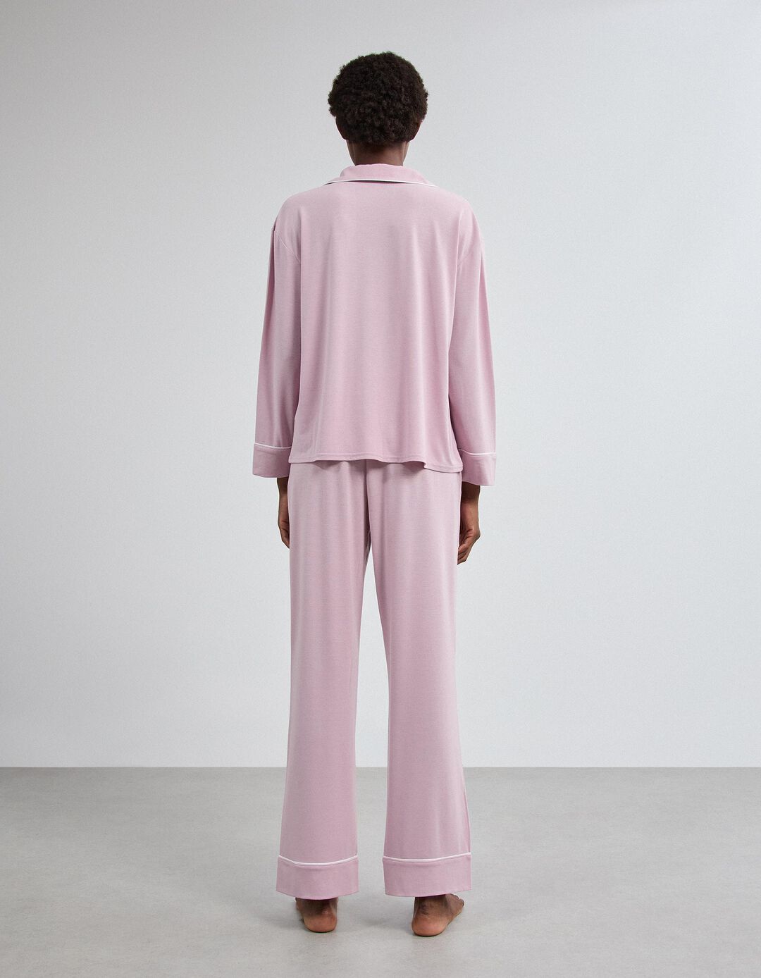 Pijama Camiseiro, Mulher, Rosa Claro