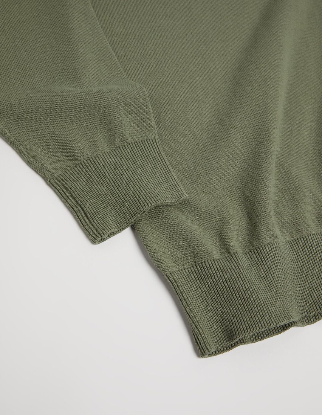 Camisola de Malha Decote em V, Homem, Verde
