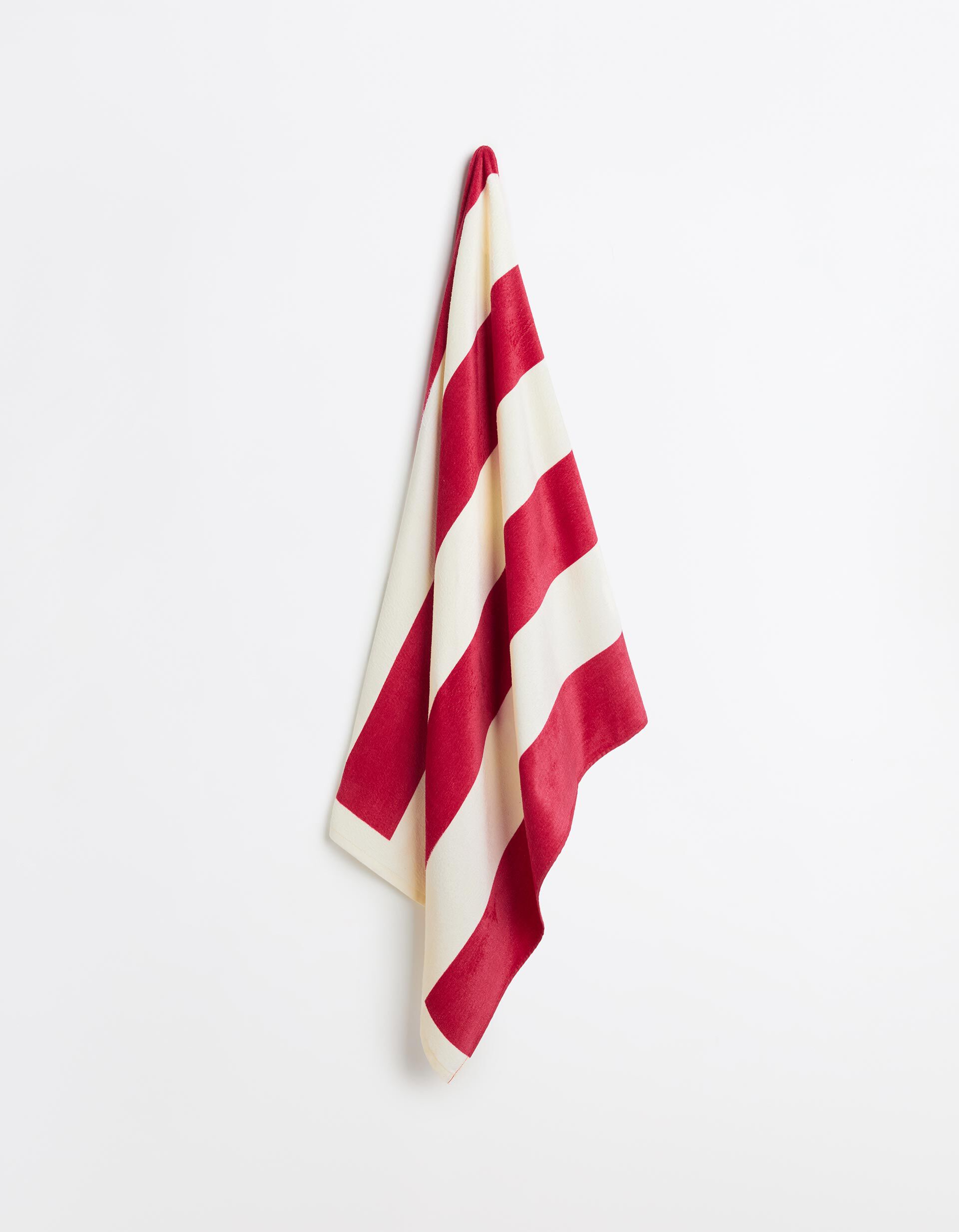 Comprar Online Toalha de Praia Riscas, Vermelho