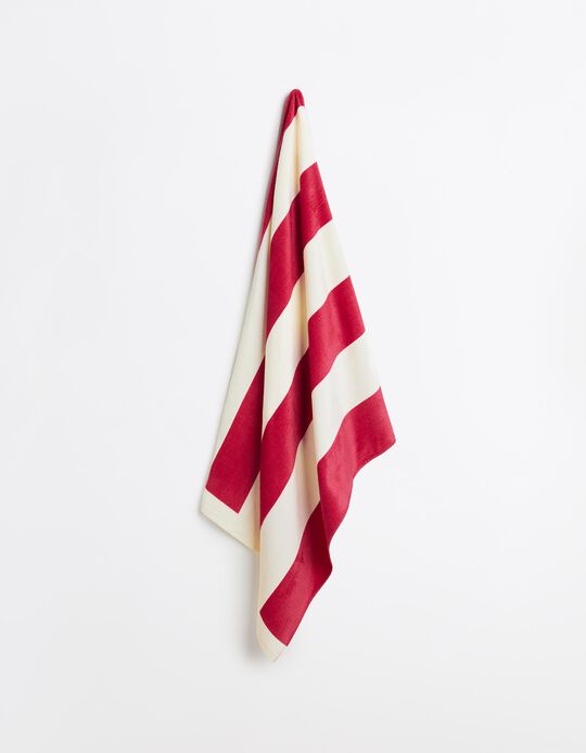 Comprar Online Toalha de Praia Riscas, Vermelho