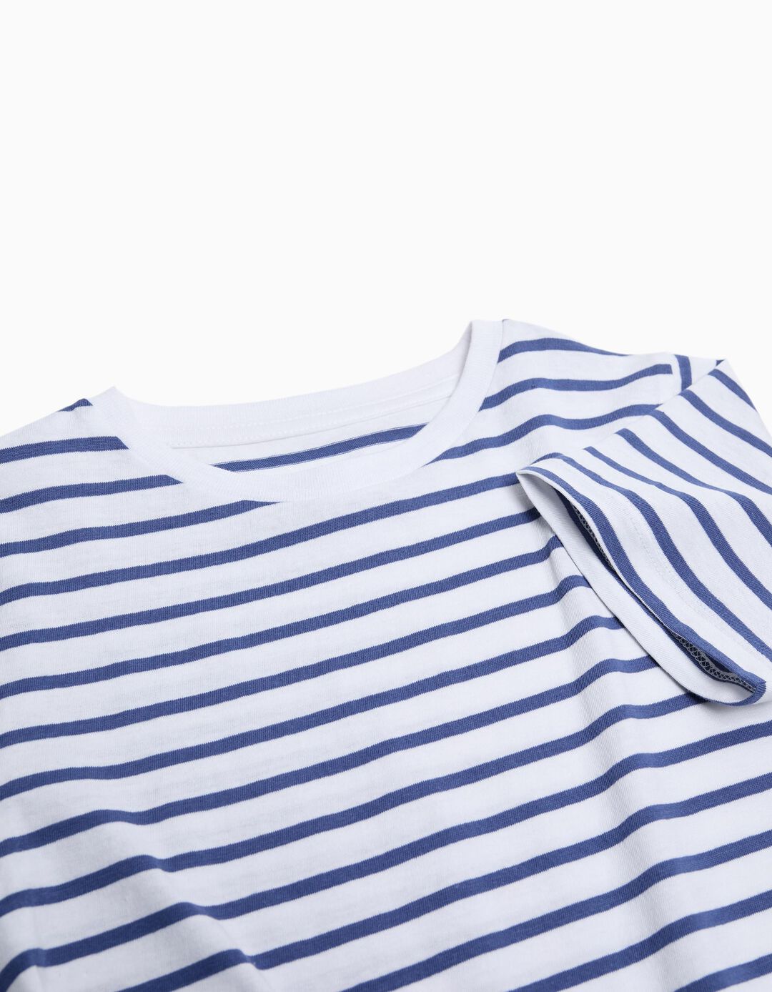 T-shirt Riscas, Menino, Branco 