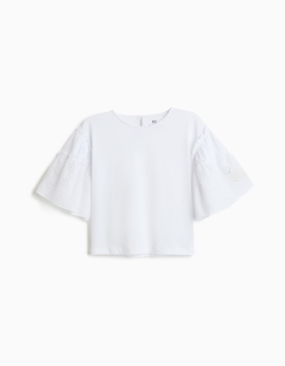 T-shirt Boxy, Menina, Branco