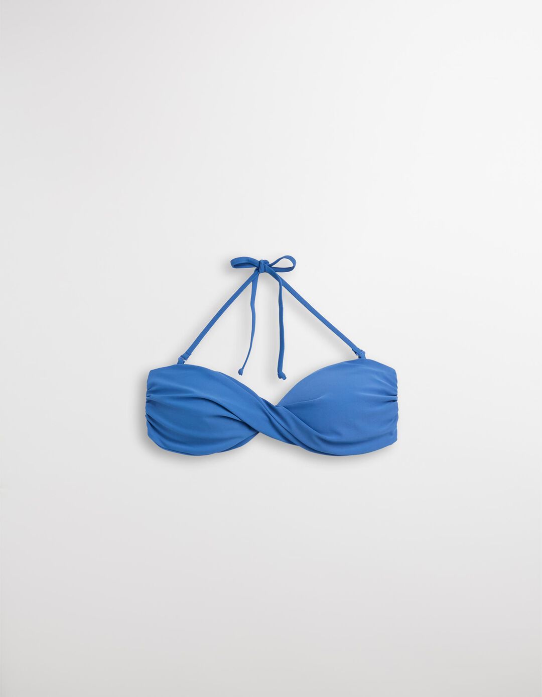 Top de Biquíni Cruzado, Mulher, Azul