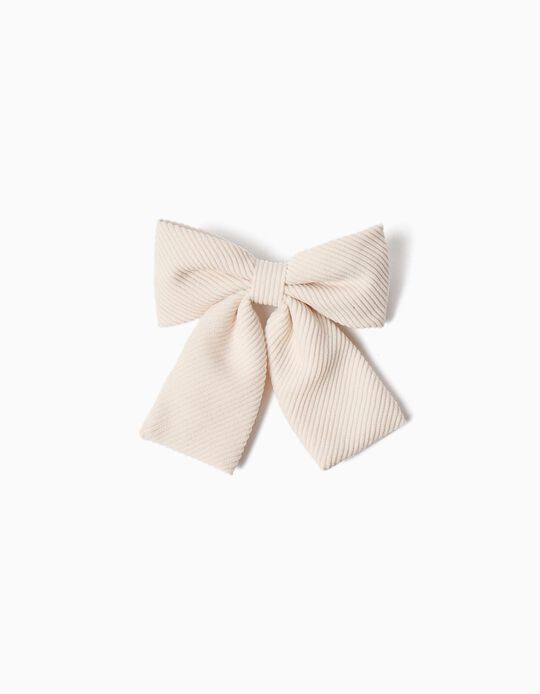 Comprar Online Gancho De Cabelo Com La&ccedil;o, Menina, Bege