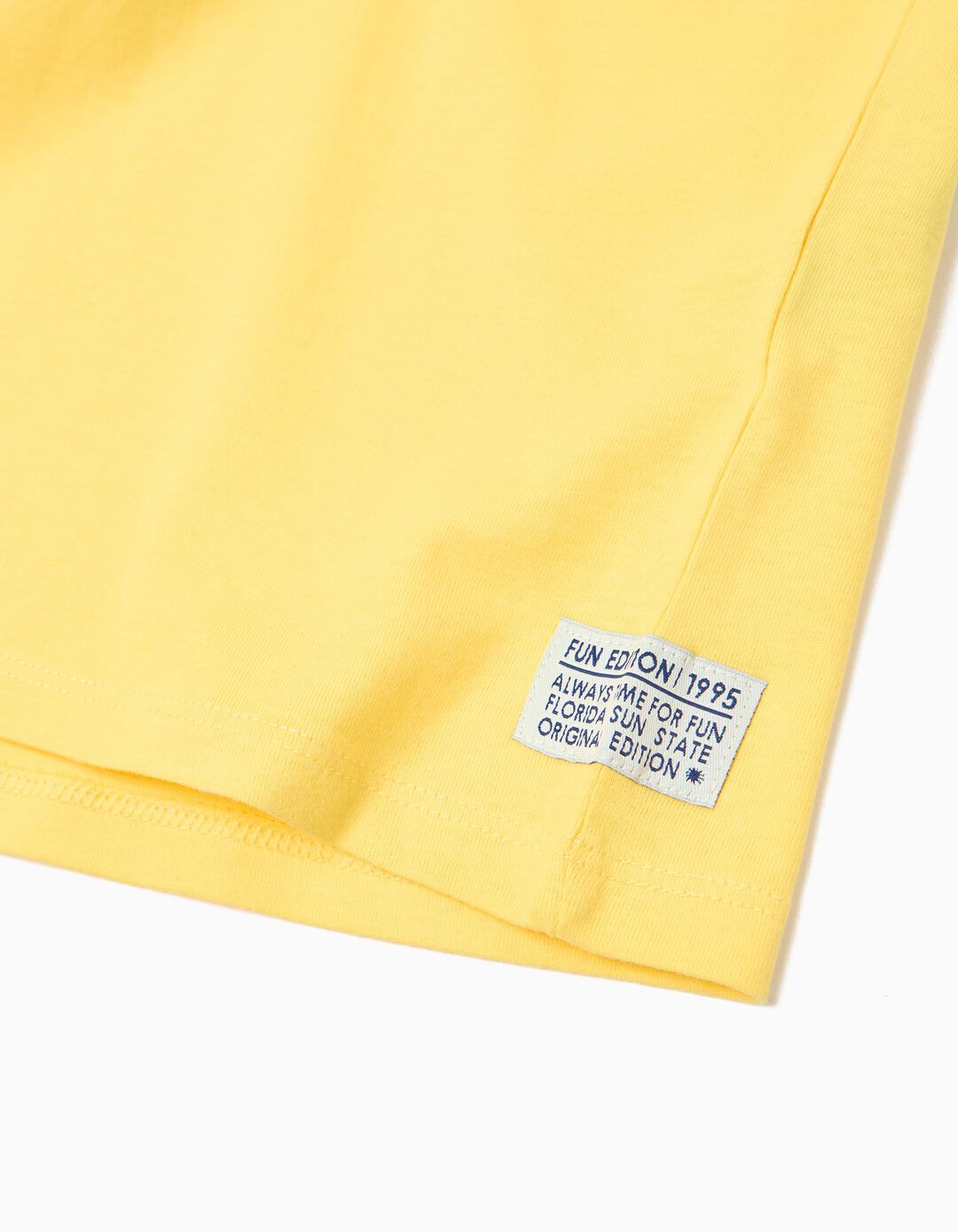 T-shirt Estampada, Menino, Amarelo