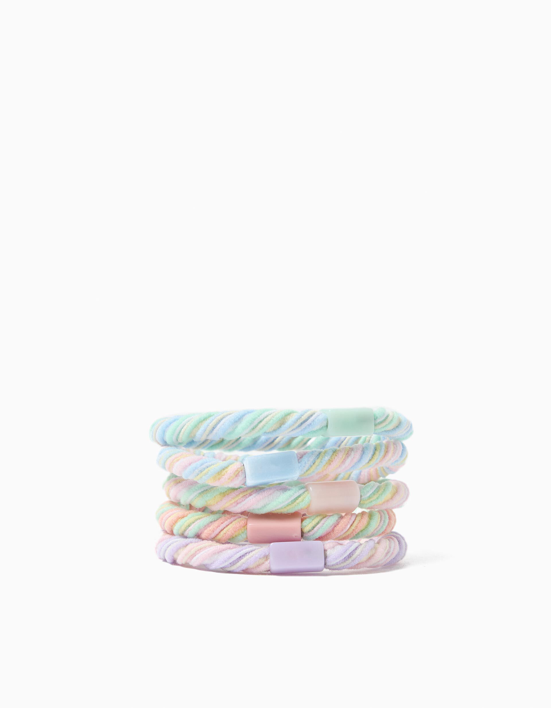 Comprar Online Pack 5 El&aacute;sticos, Menina, Multicor