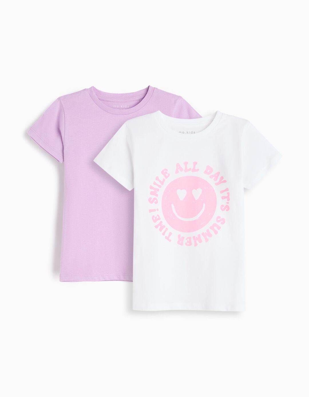 Pack 2 T-shirts, Menina, Lilás Claro