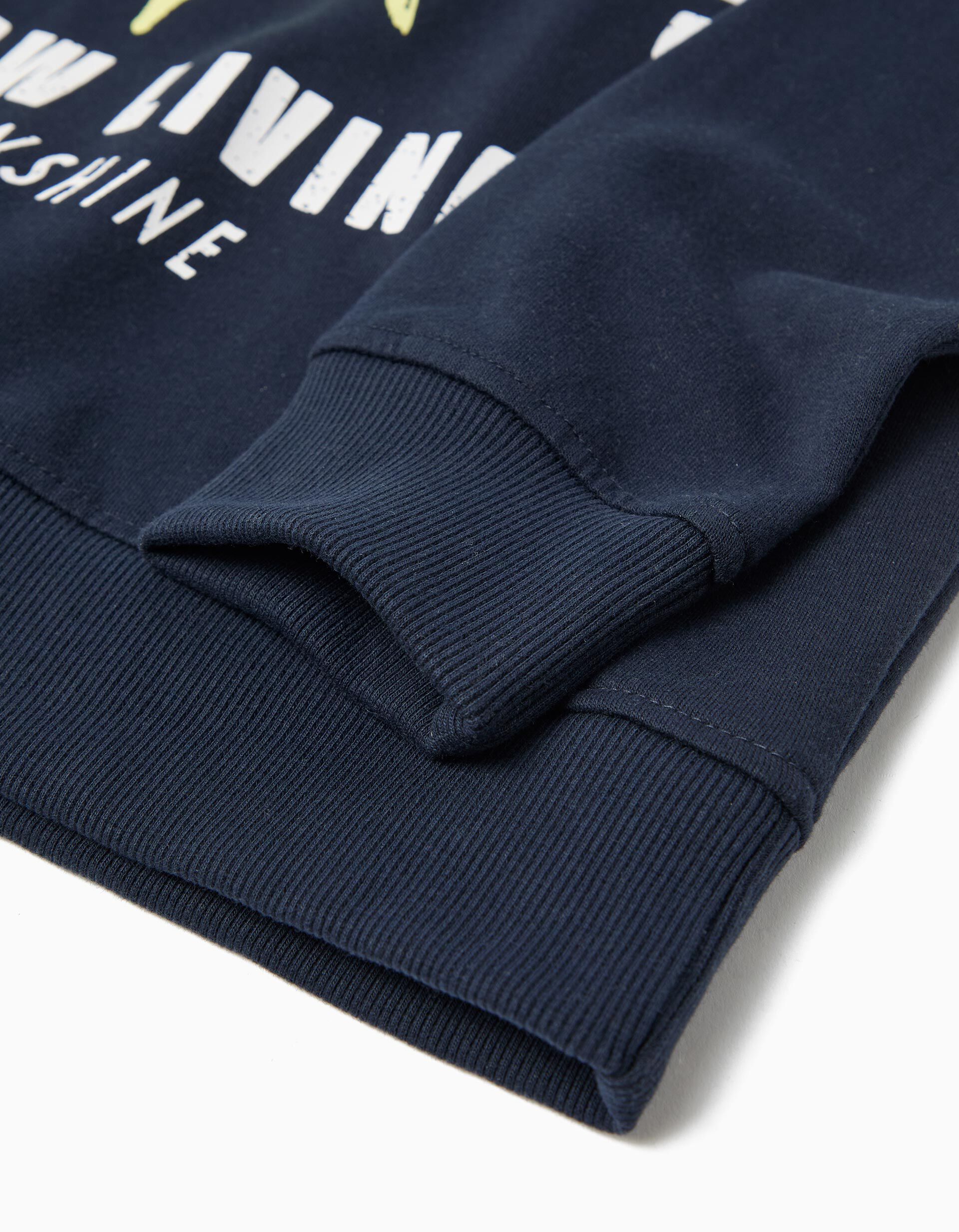 Comprar Online Sweatshirt de Felpa, Menino, Azul Escuro