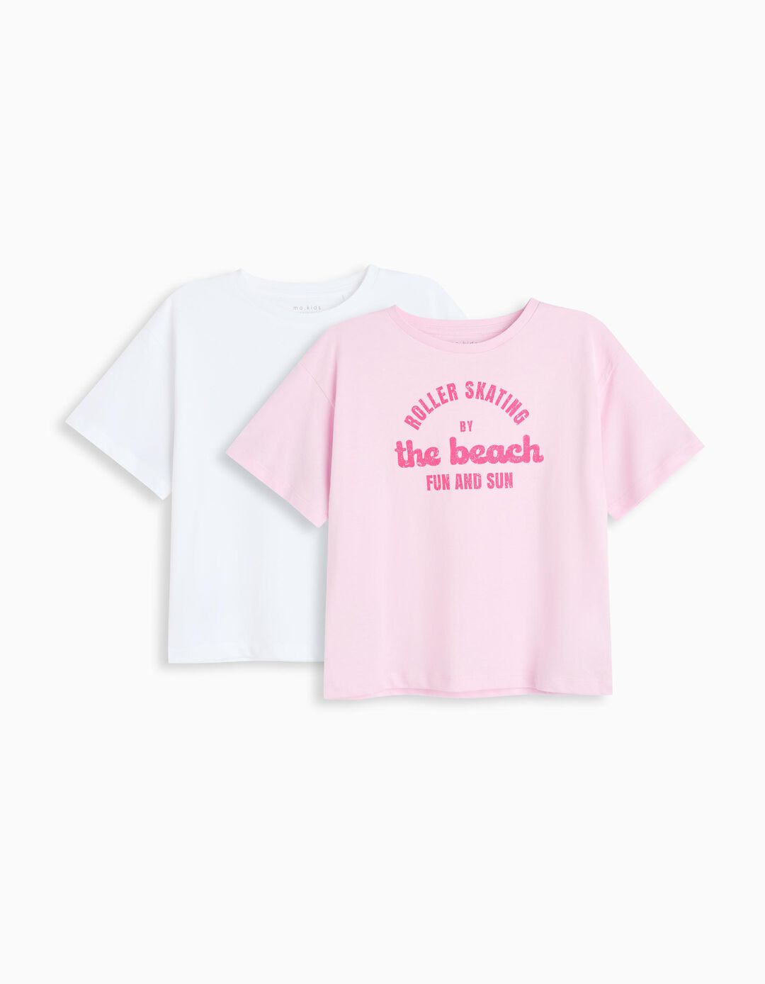 Pack 2 T-shirts, Menina, Rosa