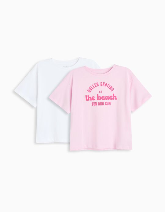 Comprar Online Pack 2 T-shirts, Menina, Rosa