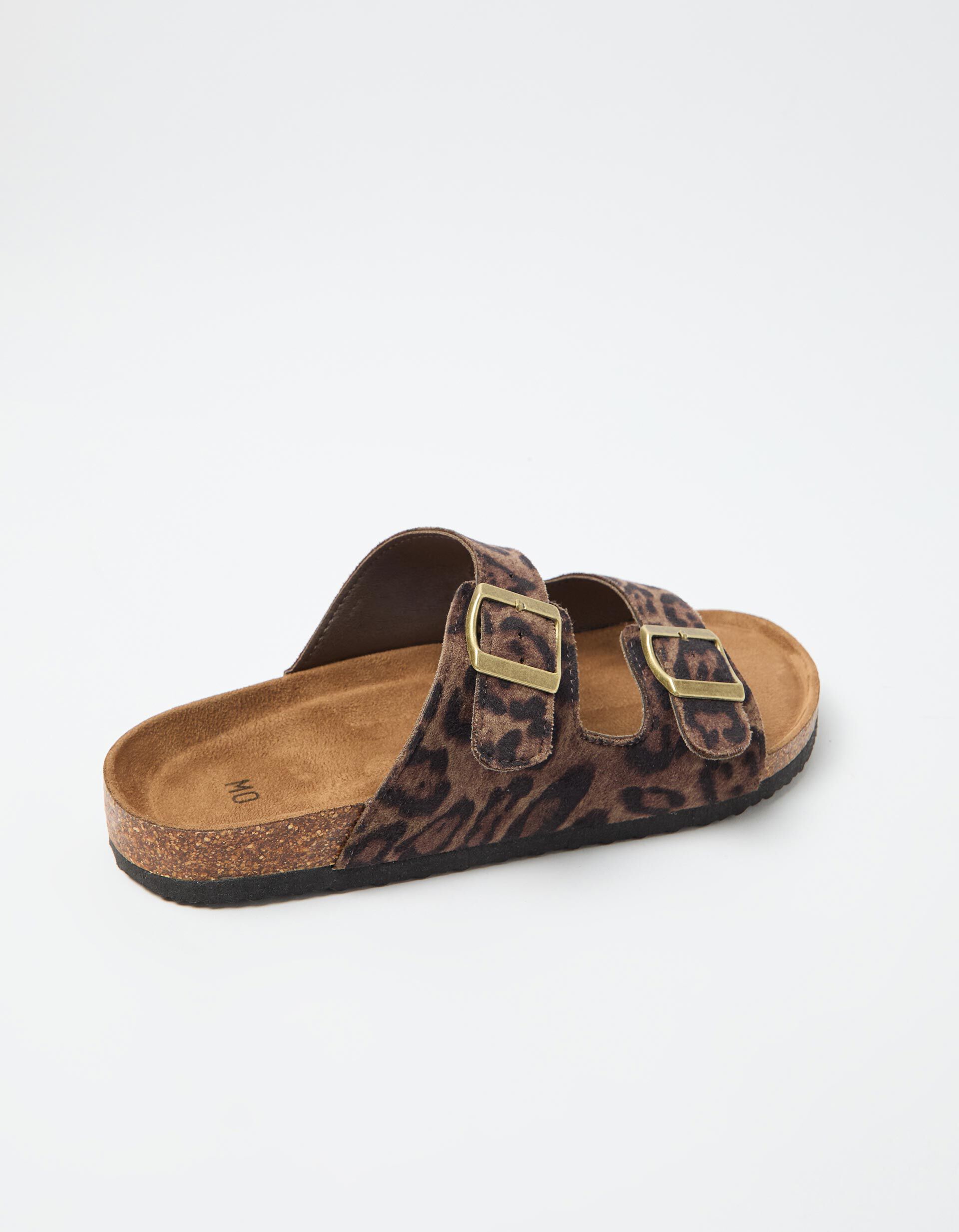 Comprar Online Sand&aacute;lias Animal Print, Menina, Castanho