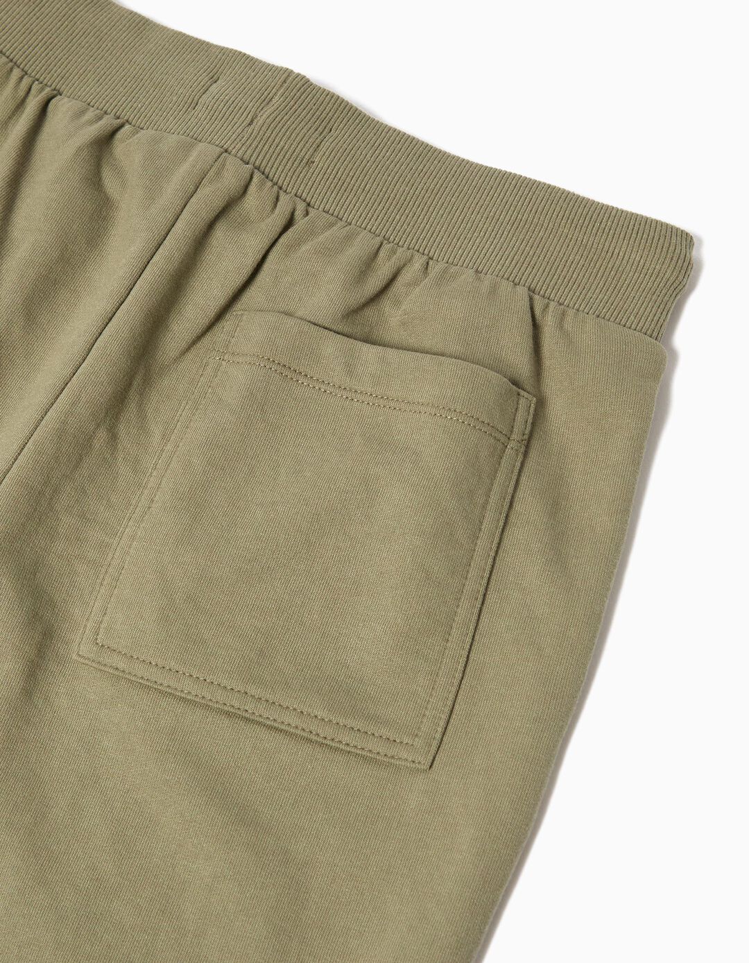 Calções Fleece, Menino, Verde Escuro