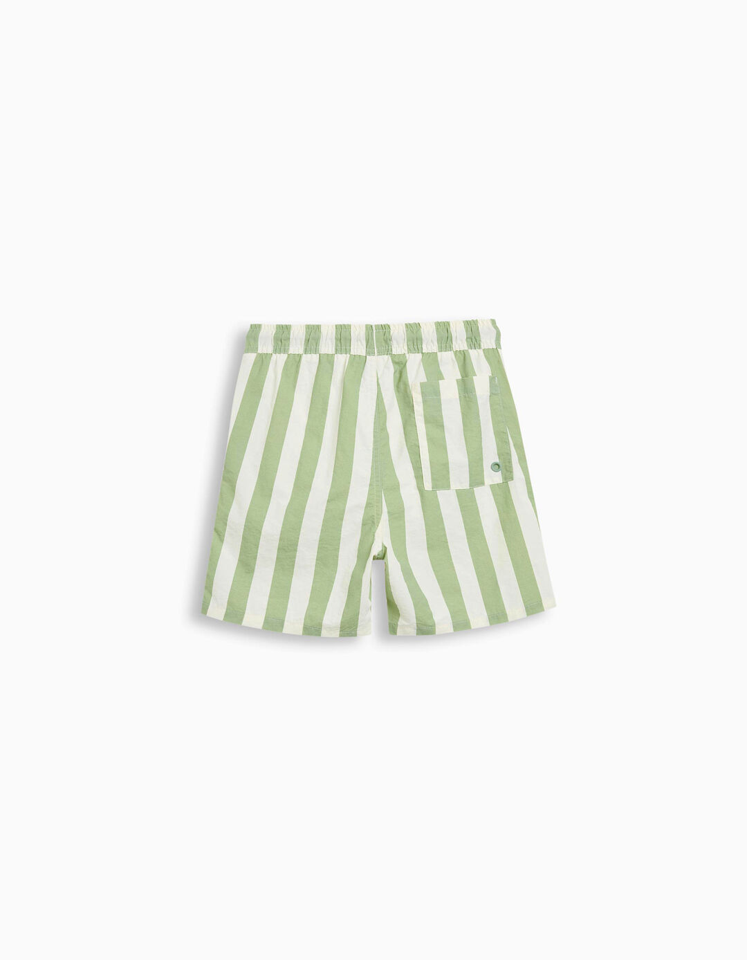 Calções de Banho com Riscas, Menino, Verde Claro 