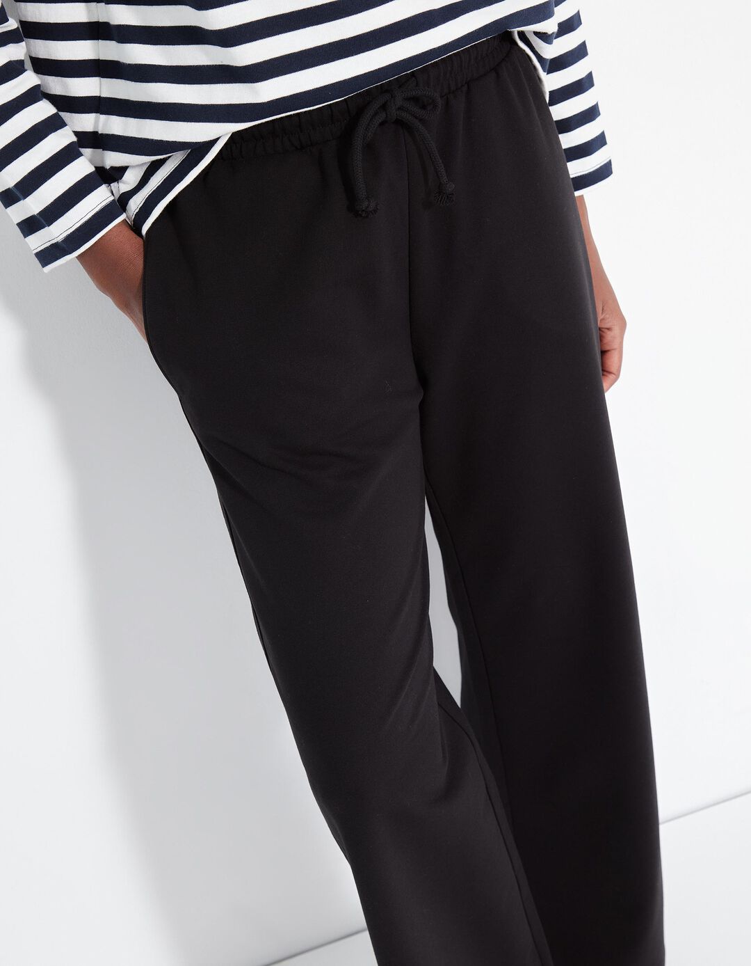 Joggers Wide Leg, Mulher, Preto