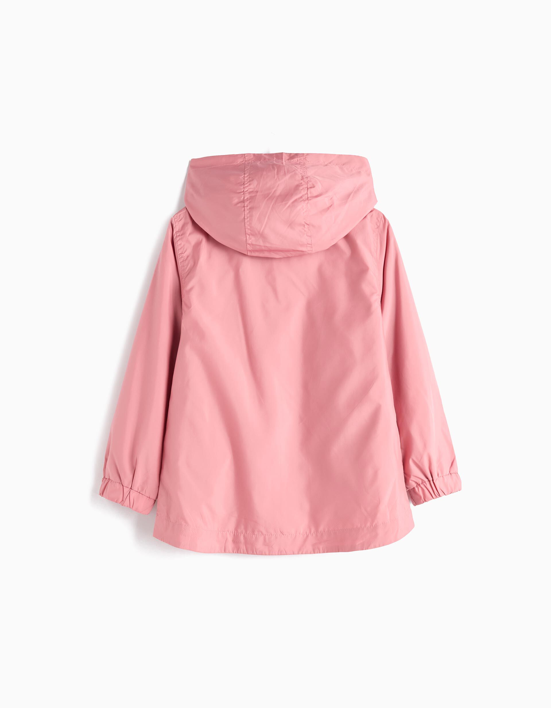 Comprar Online Corta-vento com Capuz, Menina, Rosa Claro